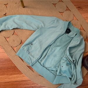 Stylish Women's Light green Bomber Jacket